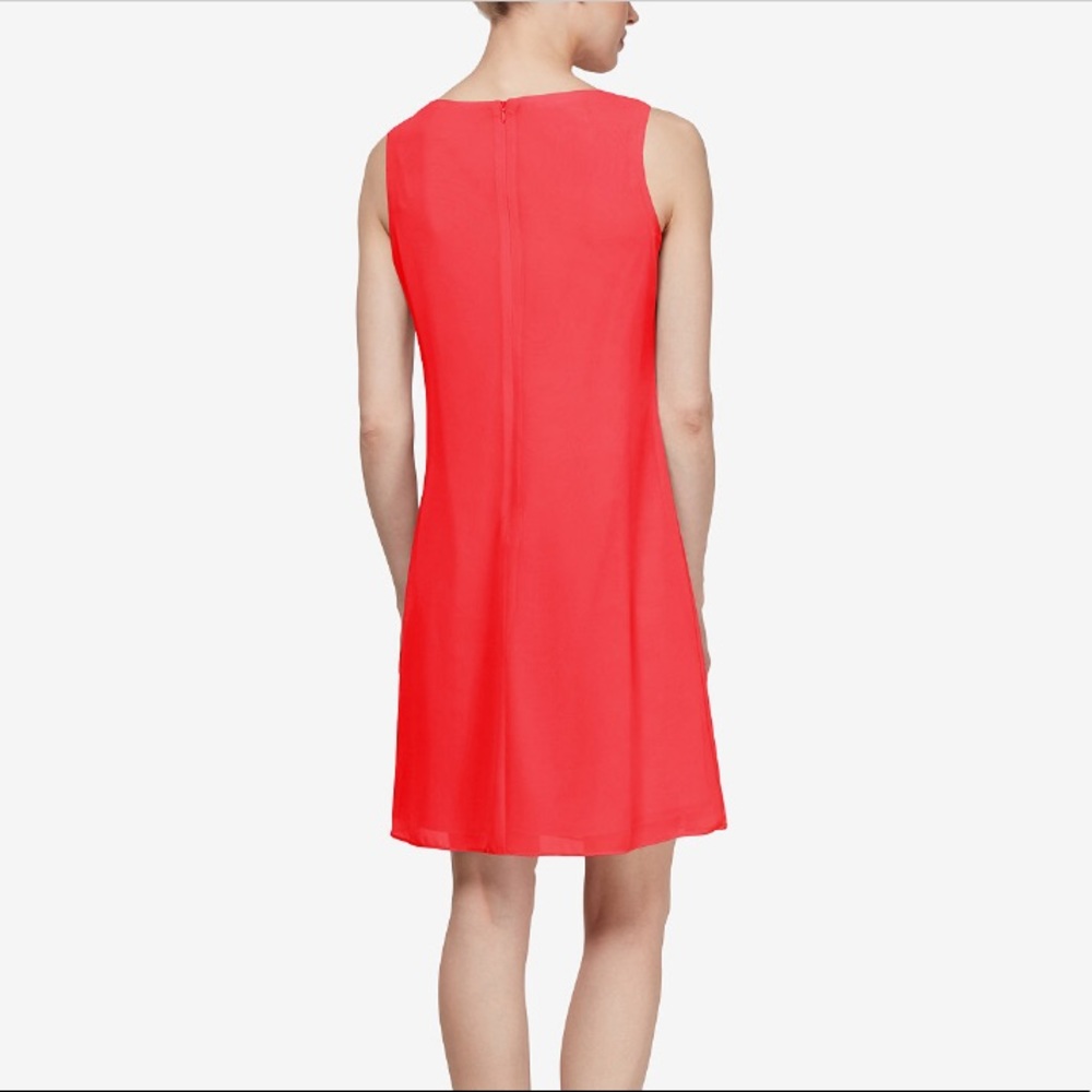 NWT: Cerise Embellished Capelet Dress - Picture 5 of 6